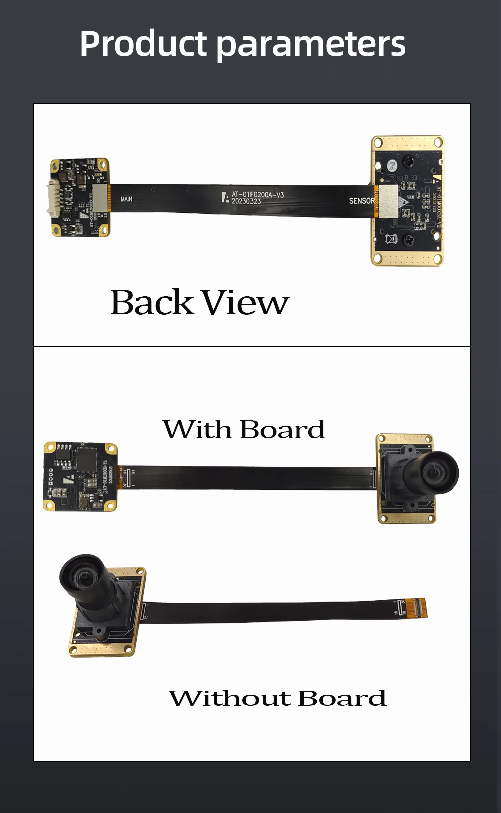 12MP IMX577 1/2,3" CMOS USB2.0 HD Kameramodul FOV D95 ° Farbbild 120fps 1.25p-5Pin FPC-Kabel Manueller Fokus Webcam MJPG YUY – Detail 3