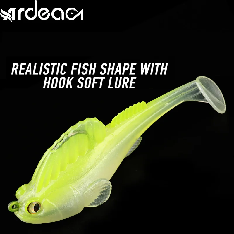 

ARDEA Dark Sleeper Jig Jumping Fishing Lure 3in/0.75oz Silicone Paddle Tail Swimbaits Soft Shad With Hook Bait Pike Bass Tackle