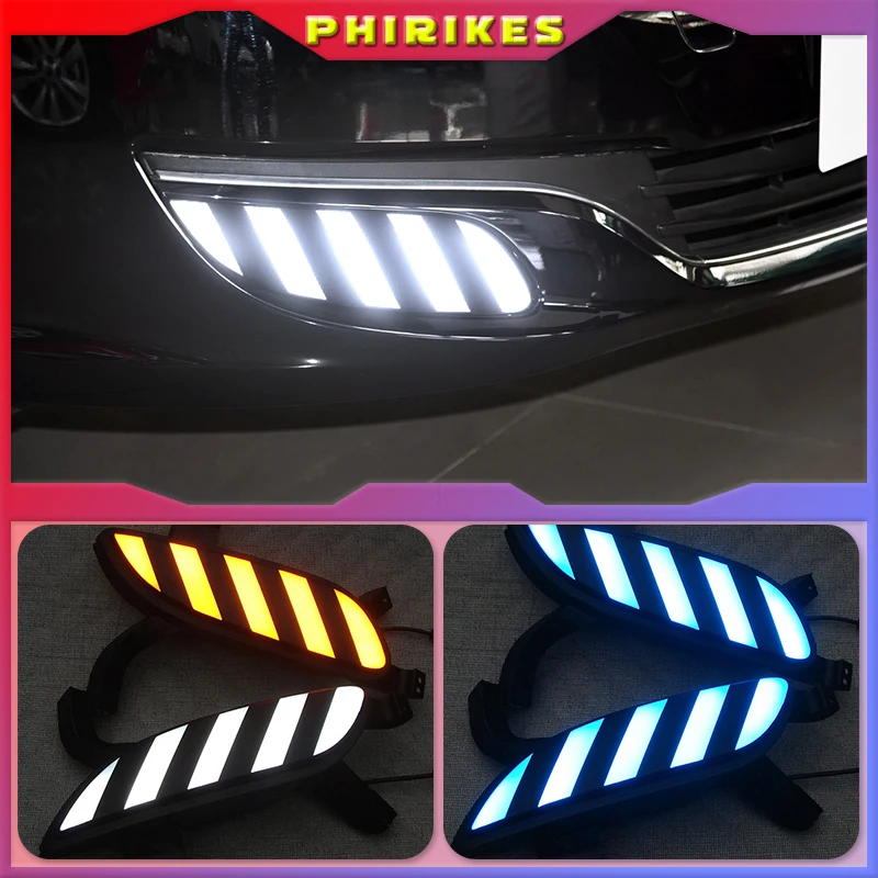 

For Roewe350 2011-2016 LED Daytime Running Lights DRL Fog Lamp with Yellow Turn Signal Lamp