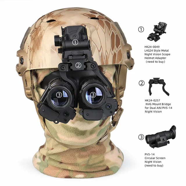 PVS14 gen2+ ナイトビジョン PVS-14 2つの組み合わせPVS-14 nvg
