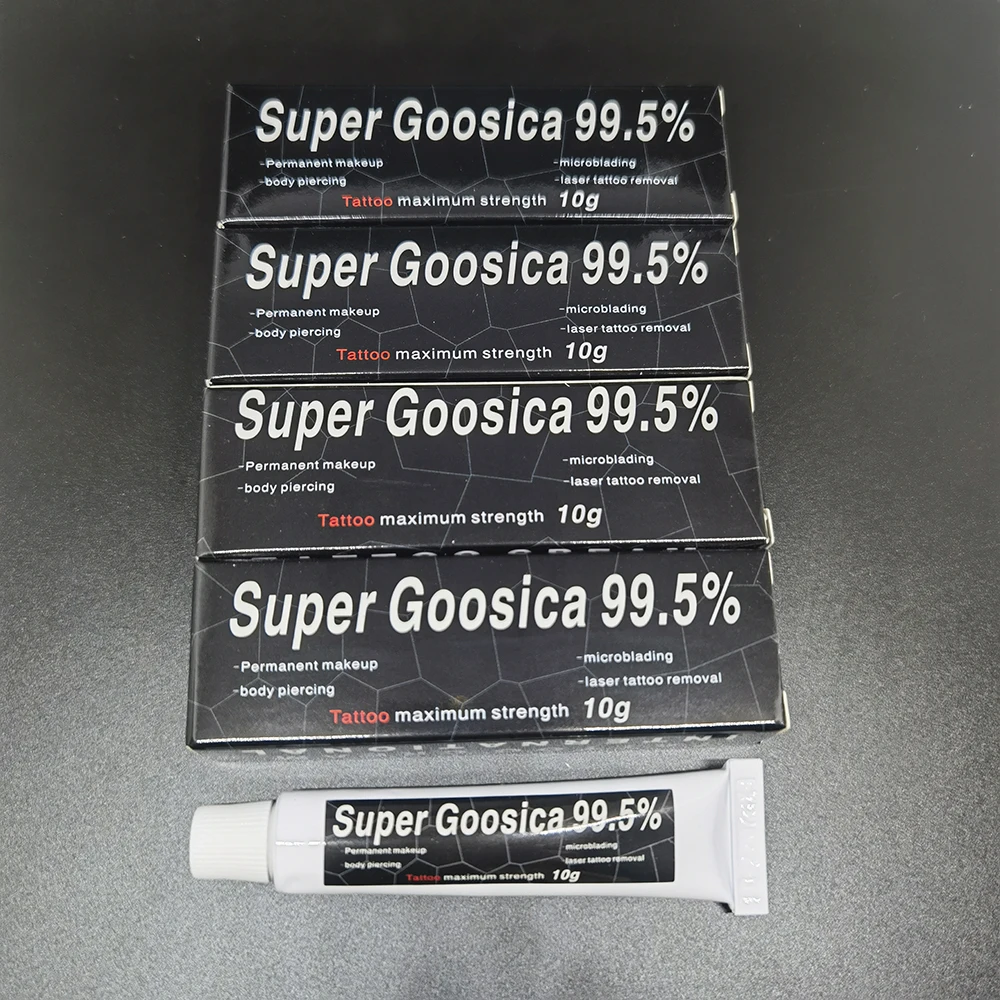 

Newest High-Quality 99.5% Super Gooscia Tattoo Cream Before Permanent Makeup Microblading Piercing Eyebrow Lips 10g