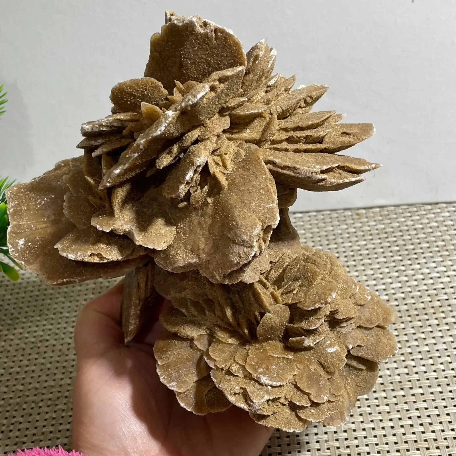 Natural From The Gobi Desert Rose, Quartz Crystal Selenium Stone Rough Ore,Mineral Reiki Healing Stone,Degaussing Decor 3