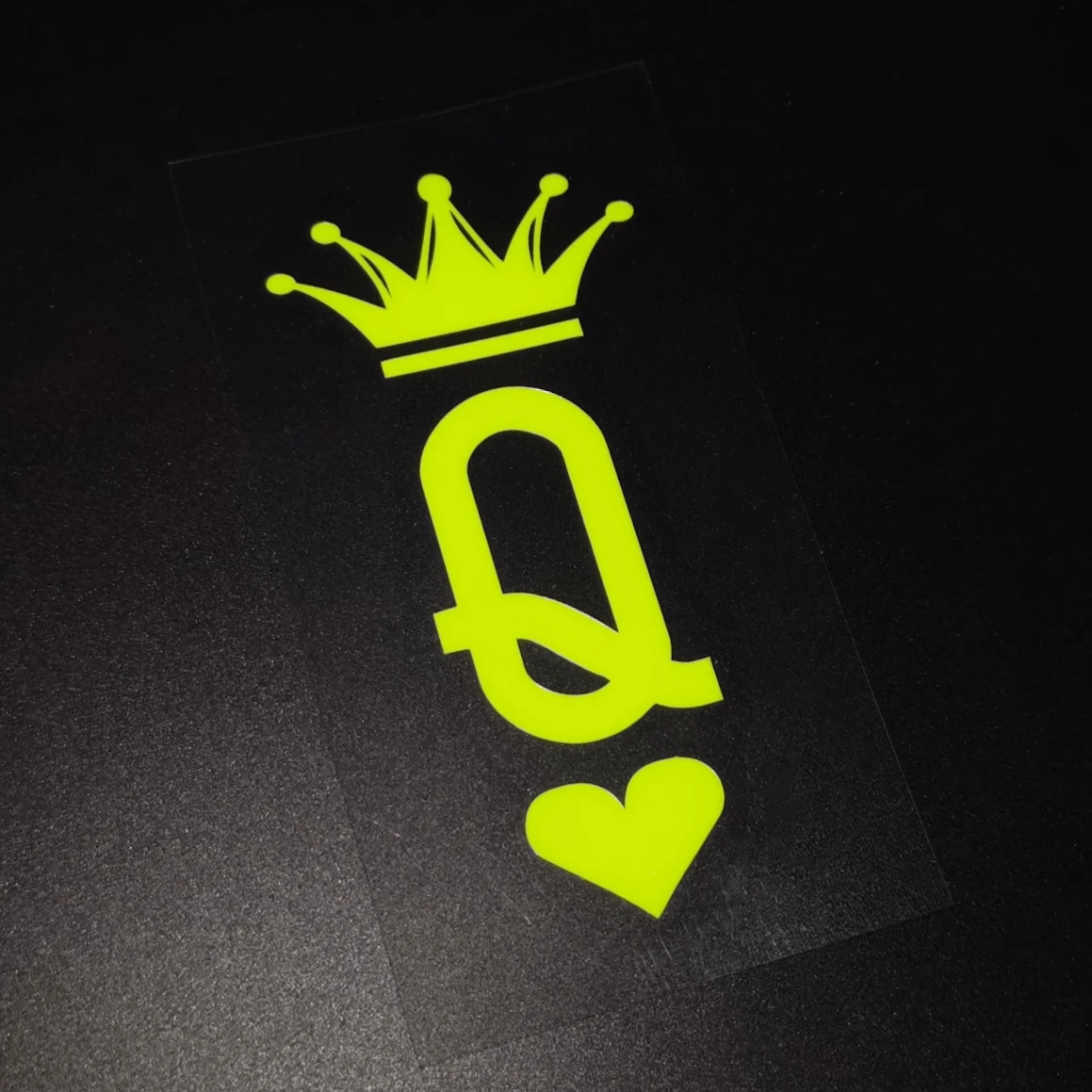 Motorcycle Helmet Vinyl Stickers Reflective Waterproof Motor Front Face Royal Q Decal