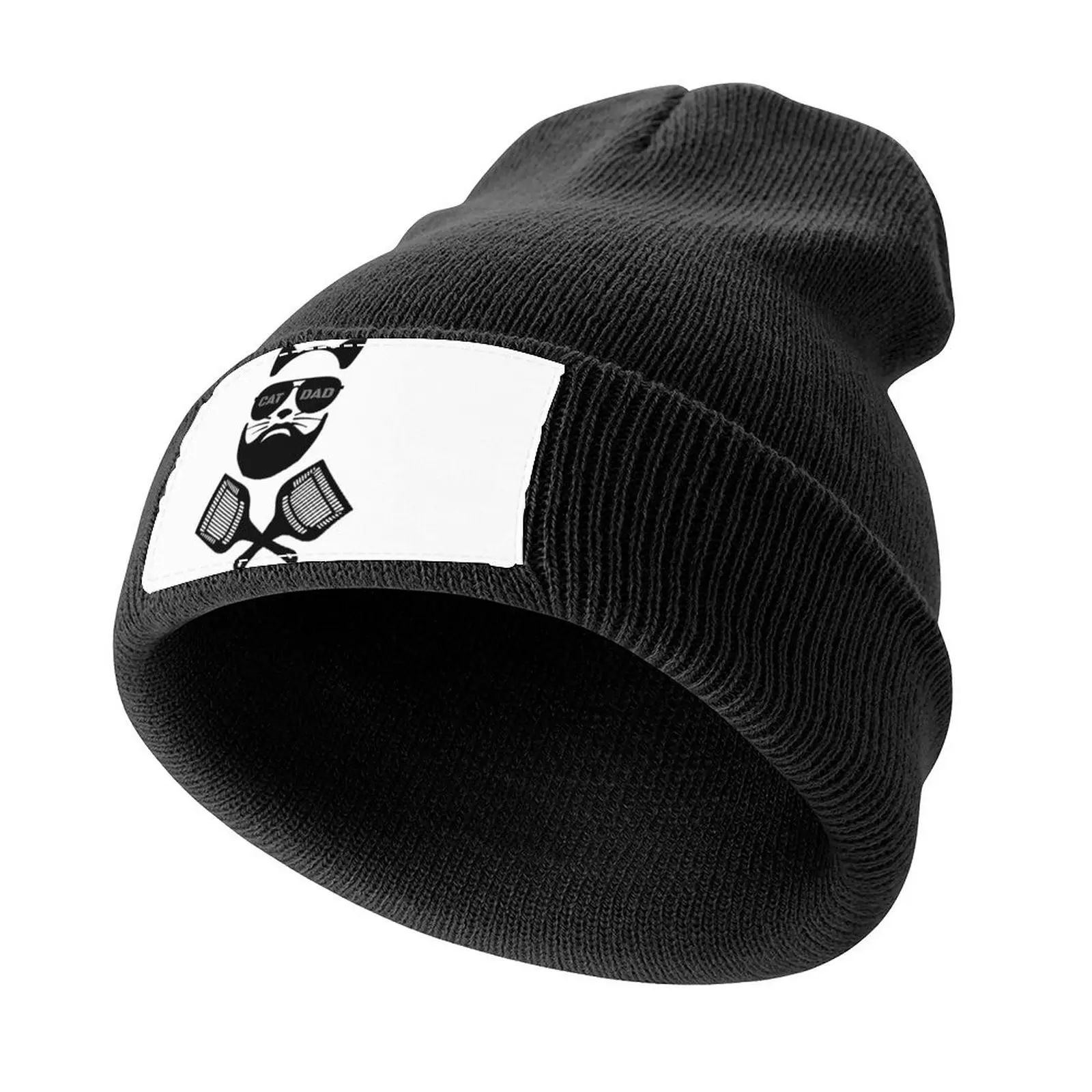 

Cat Dad Knitted Cap Vintage Beach Bag Mens Tennis Women's
