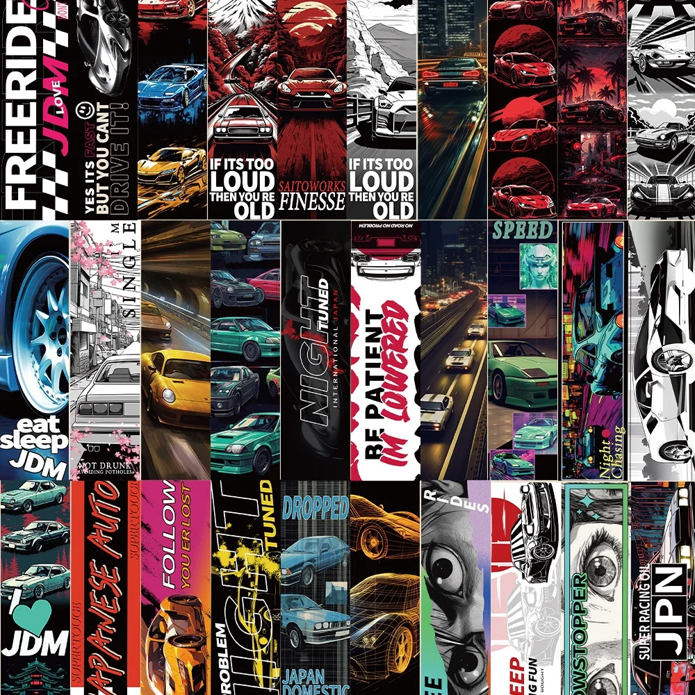 30PCS JDM 낙서 장식 북마크