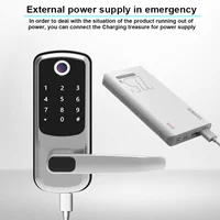 TTLOCK Wifi Electronic Smart Door Lock With Biometric Fingerprint / Password /Smart Card  / Key Unlock/ USB Emergency Charger - Image 6