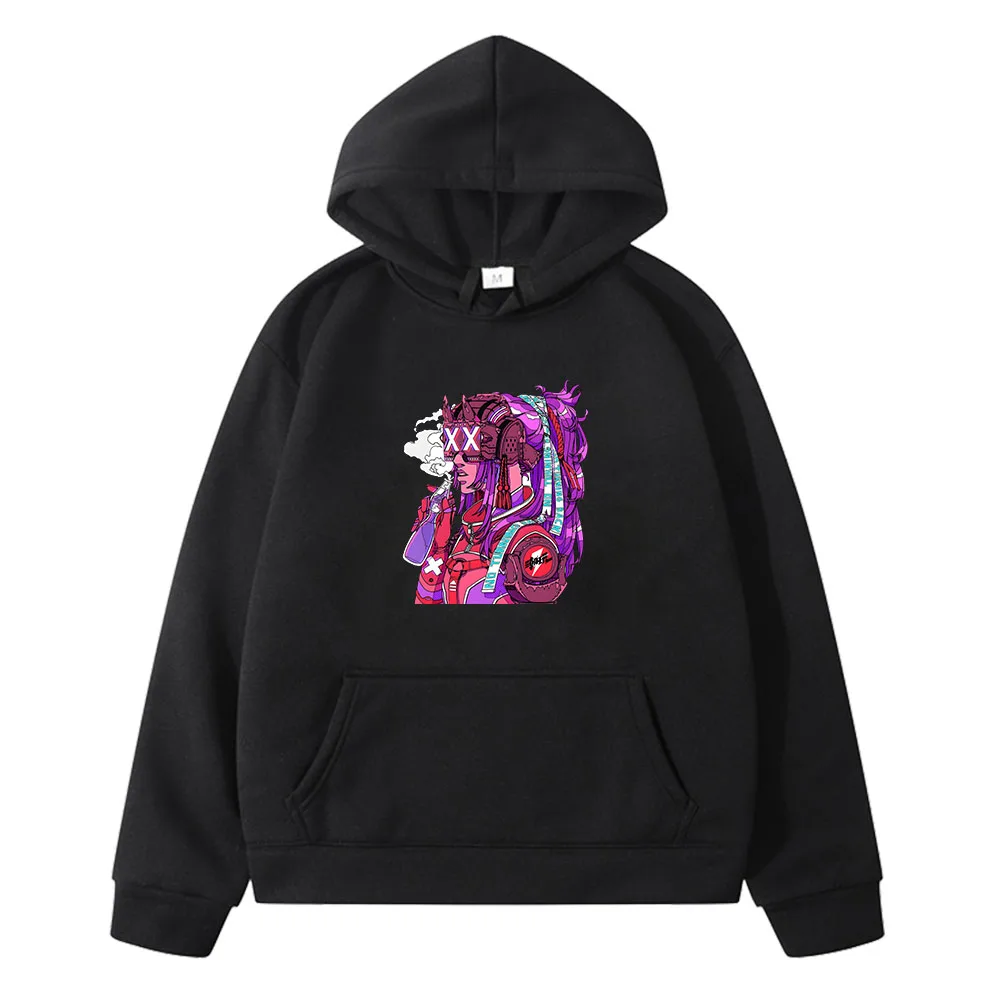 

Милые толстовки в стиле аниме Vaporwave, свитшоты в стиле Харадзюку с принтом манги, одежда с графическим принтом для мальчиков и девочек, уличная одежда, мягкая толстовка