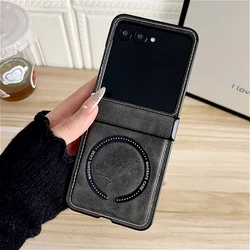 Premium Magnetic Leather Case Set - Elegant Shockproof Design - Motorola razr 2024 (Green)