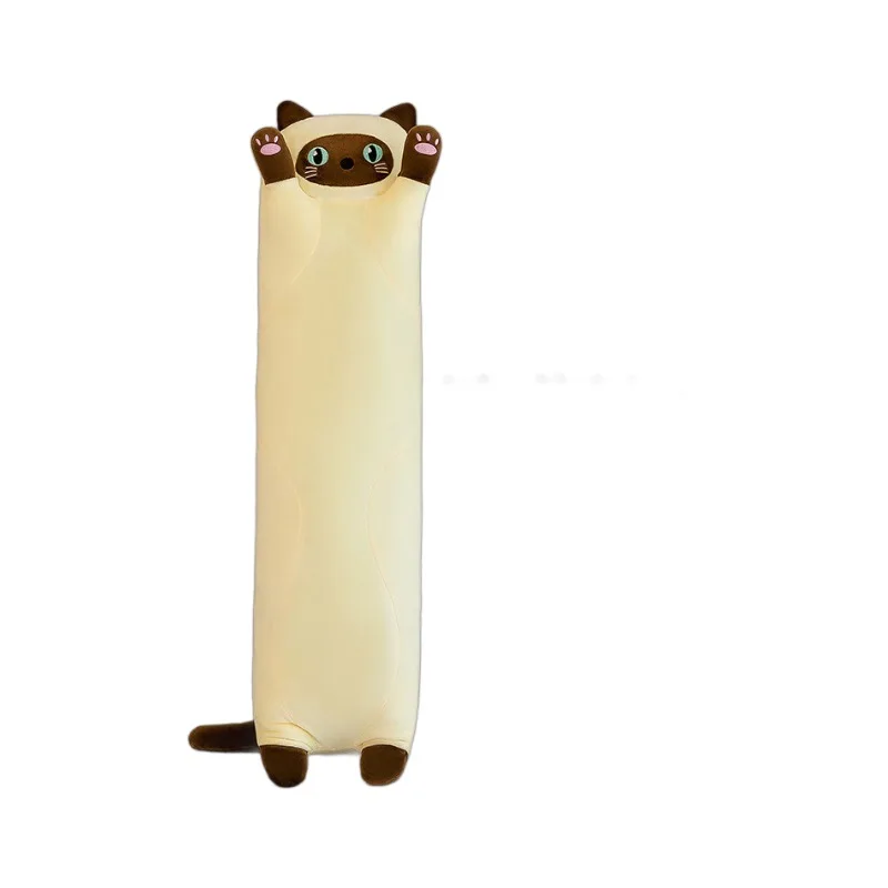 Adorable Cat Island Pillow Doll Plush Toy Long Cat Doll Sleeping Companion Birthday Gift New Edition Plush Pillows