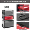 TRJF-C305ABD Torin Garage Workshop Organizer: Portable Steel and Plastic Stackable Rolling Upright Trolley Tool Box 6