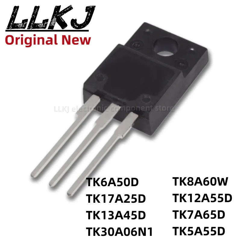 

1pcs TK6A50D TK17A25D TK13A45D TK30A06N1 TK8A60W TK12A55D TK7A65D TK5A55D TO-220F MOS FET