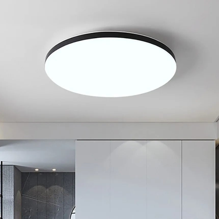 LED Ceiling Light Simple Circular Waterproof Dustproof for Living Room Bedroom Bathroom