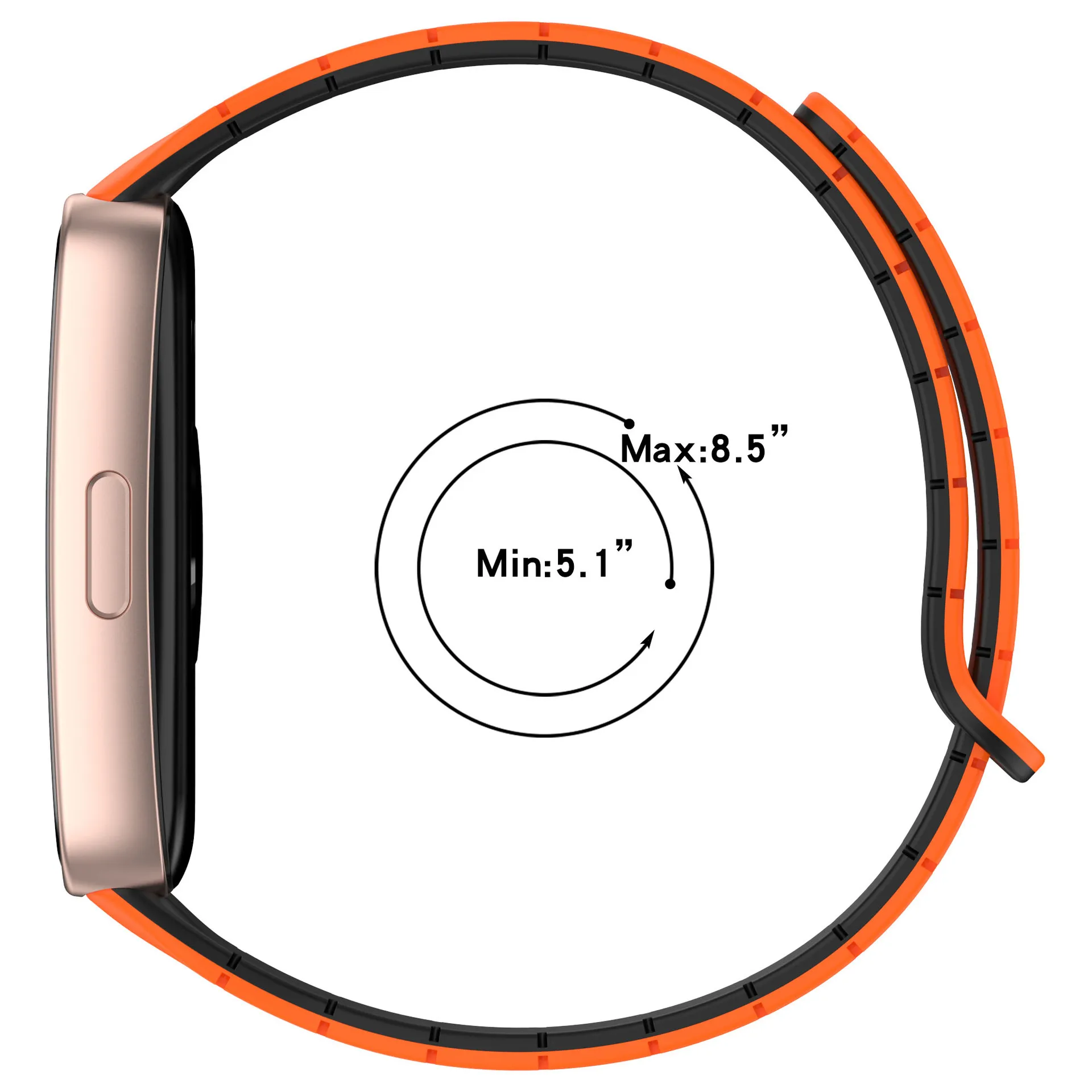 Magnetic Loop Silicone Sport Strap Bracelet