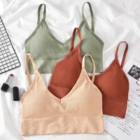Kit 4 ensemble de soutien-gorge sans couture pour femmes, soutien-gorge Sexy en coton au dos beau, sous-vêtements rembourrés confortables et respirants 3