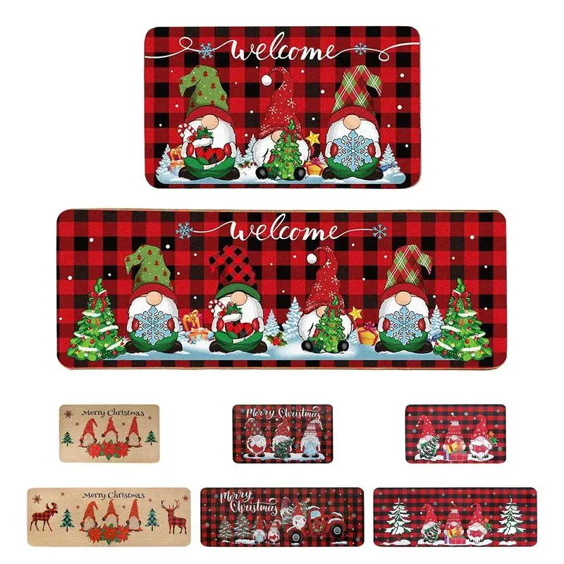 

Household reliable Gnome Door Mat Universal Christmas Non-Slip Entrance Floor Mat High Quality Portable Christmas Gnome Doormat