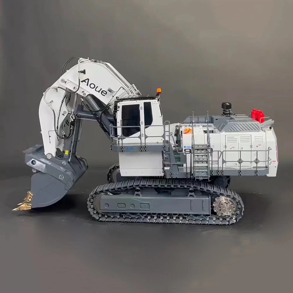 S6b66111068bd44c8bfb2903bacc55e33e New Arrival LESU 1/14 RC hydrauliczna do metalu koparka podwójna pompa Aoue 9150 przednie tylne wiadro ciężkie Model zabawkowy górnicze TH21528-SMT3