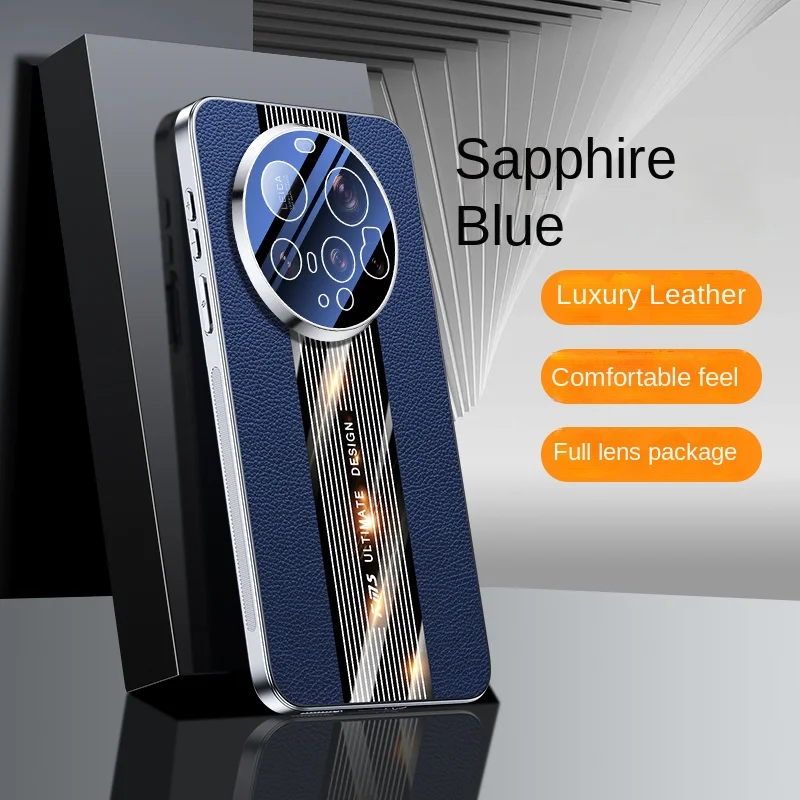 Luxury Hard PU Leather Plating Protective Back Cover
