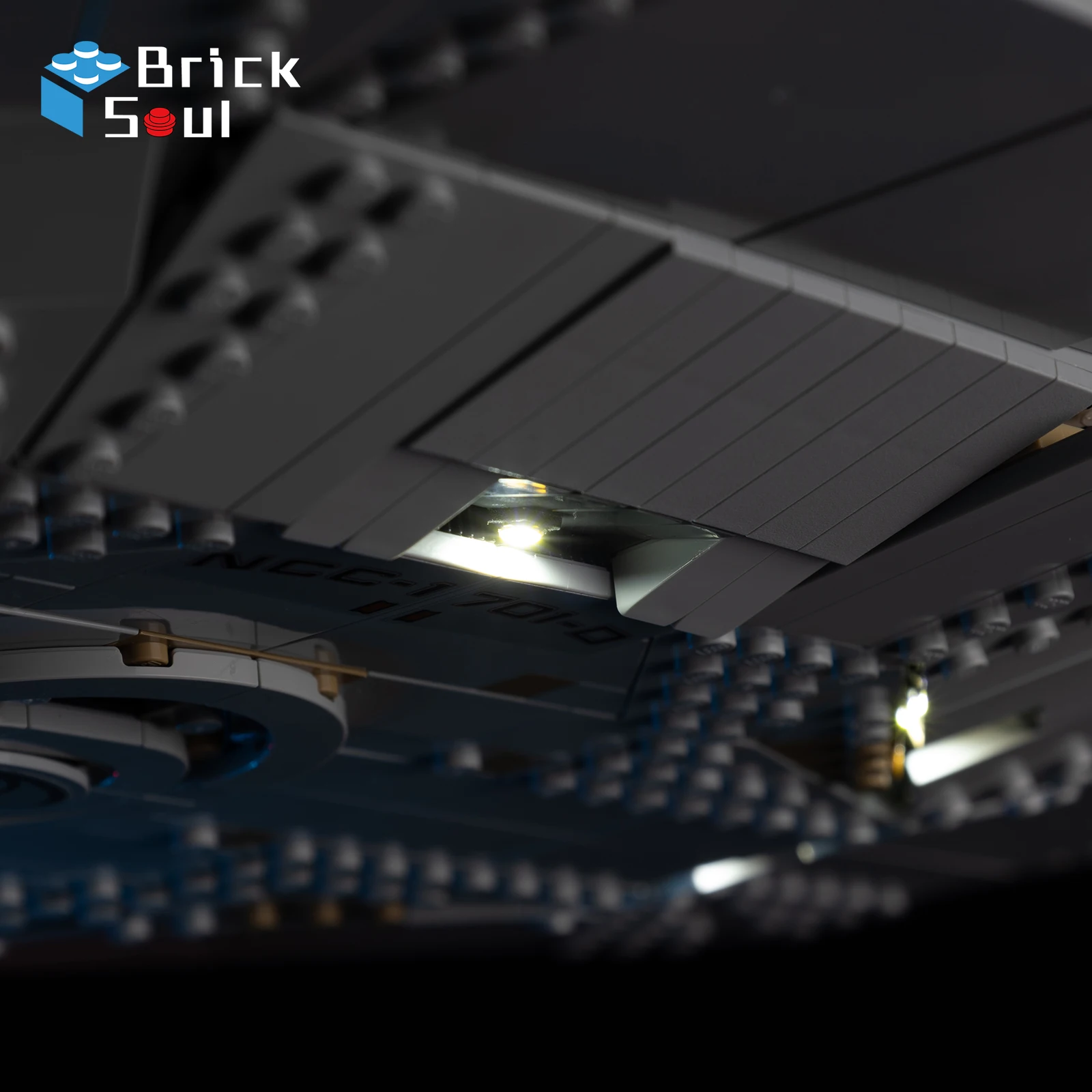LED-Beleuchtungsset für Lego Star Trek: U.S. Enterprise Ncc-1701-D 10356-Modell, DIY-Spielzeug-Set, nicht im Lieferumfang enthalten, Bausteine – Detail 4