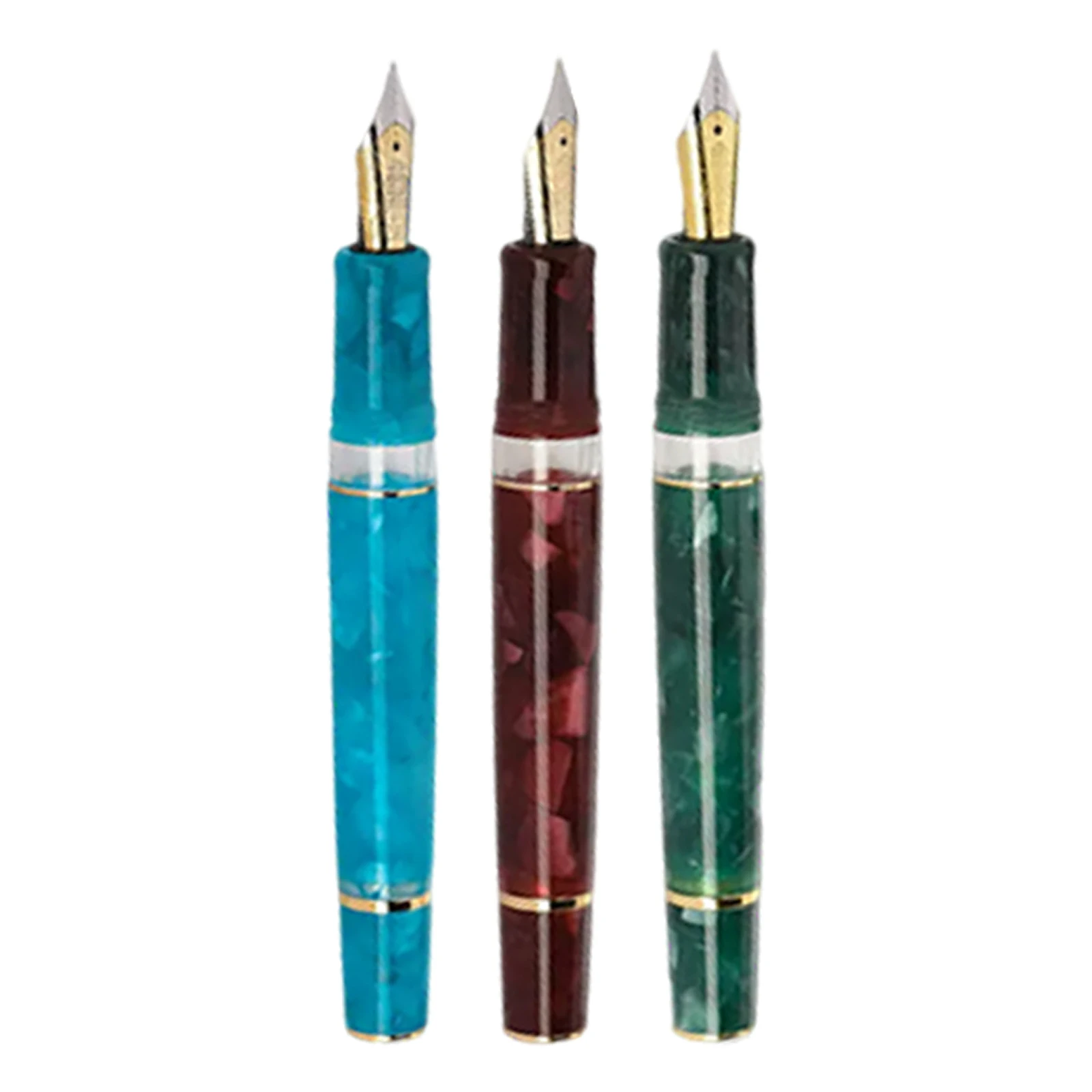 Hongdian N1S acrylic retro fountain pen piston 0.5mmEF nib calligraphy exquisite ink pens for student business office supplies jinhao x750 exquisite 18kgp 0 5mm medium nib metal fountain pen multicolor for office business school