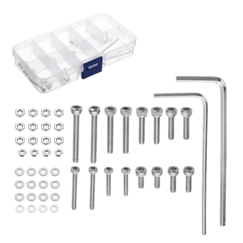 

50 Pieces M2.5 Universal Turntable Headshell Cartridge Mounting Metal Iron