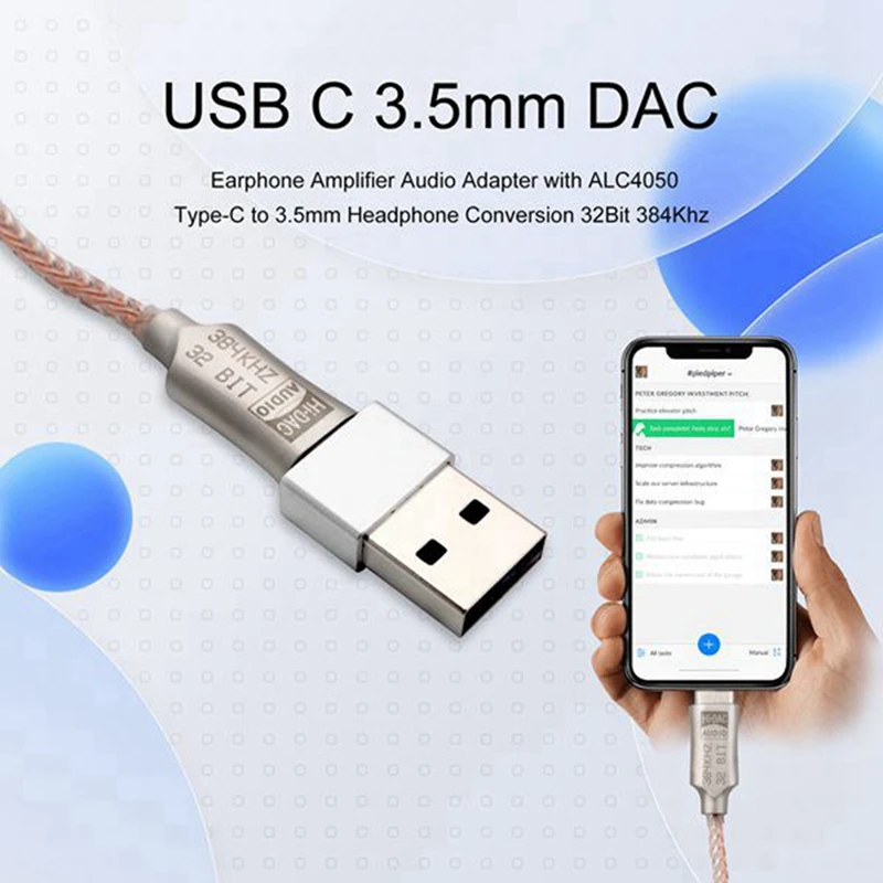 C타입 DAC 어댑터, USB 어댑터 인터페이스, ALC5686 하이파이 DAC 헤드폰 앰프, 디지털 오디오 디코딩 이어폰 컨버터