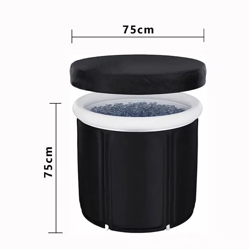 Portable Plastic 80*80cm Foldable Bath Bucket Inflatable Spa Ice Bath Tub For  For Adults Ice Bath tubs 5