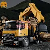 47CM Large 1:14 Scale Remote Control Catch Wood Dump Truck 26CH 680° Rotate Alloy Simulation Sound Electric RC Engineering Truck 1