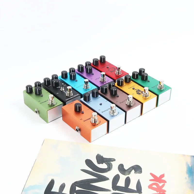 Guitar Effect Pedal Electric Guitar Effect Pedal Vintage Overdrive//Crunch Distortion/US Dream/Classic Chorus/Digital Delay/Analog Delay/Tremolo