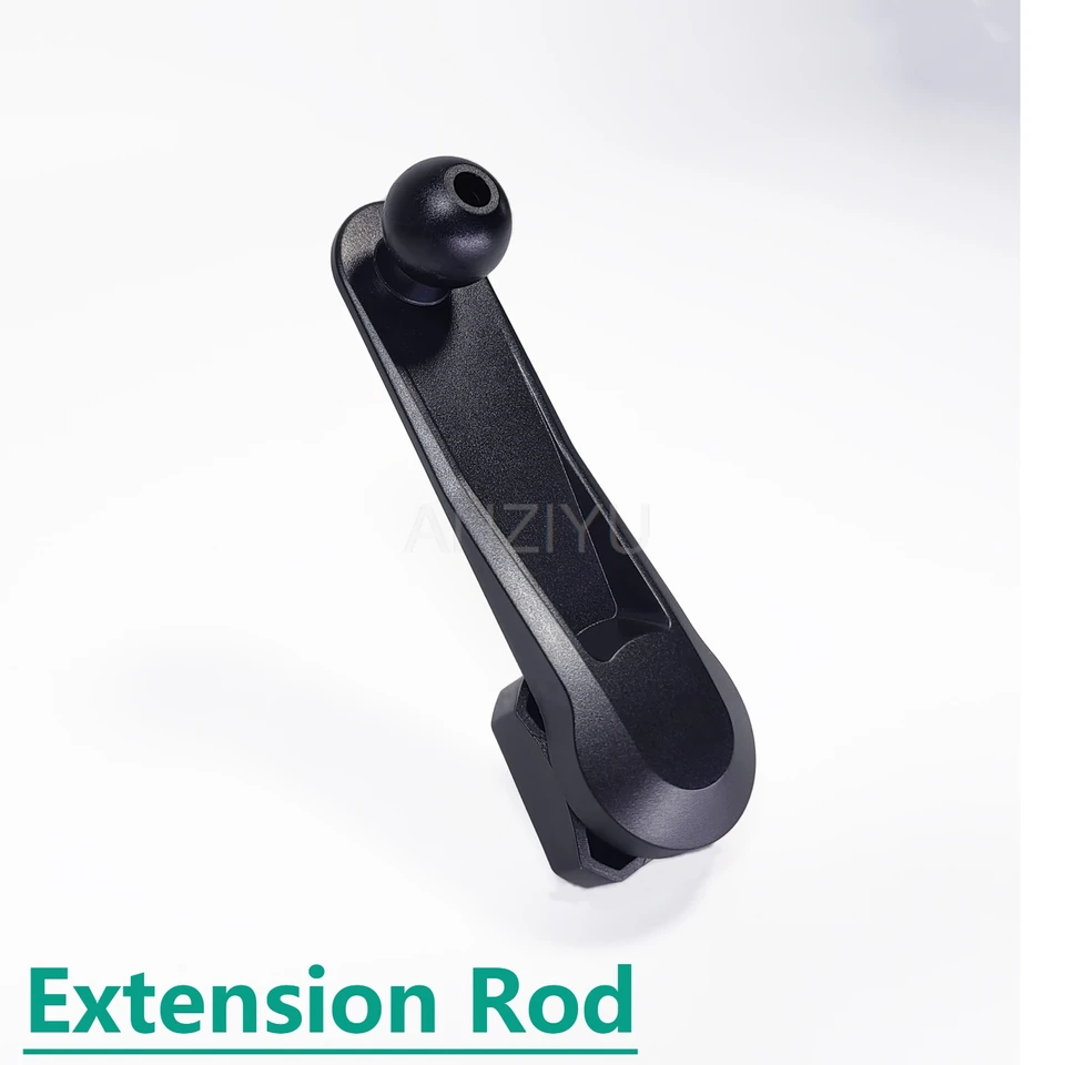 Bras D'extension à Rotule 17mm - Support Téléphone/GPS/caméra, Réglable 360°, Pour Tableau De Bord Voiture - 8