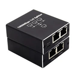 Gigabit Ethernet Adapter & Splitter - High - Speed 4 - Port RJ45 LAN Hub (1 to 3)