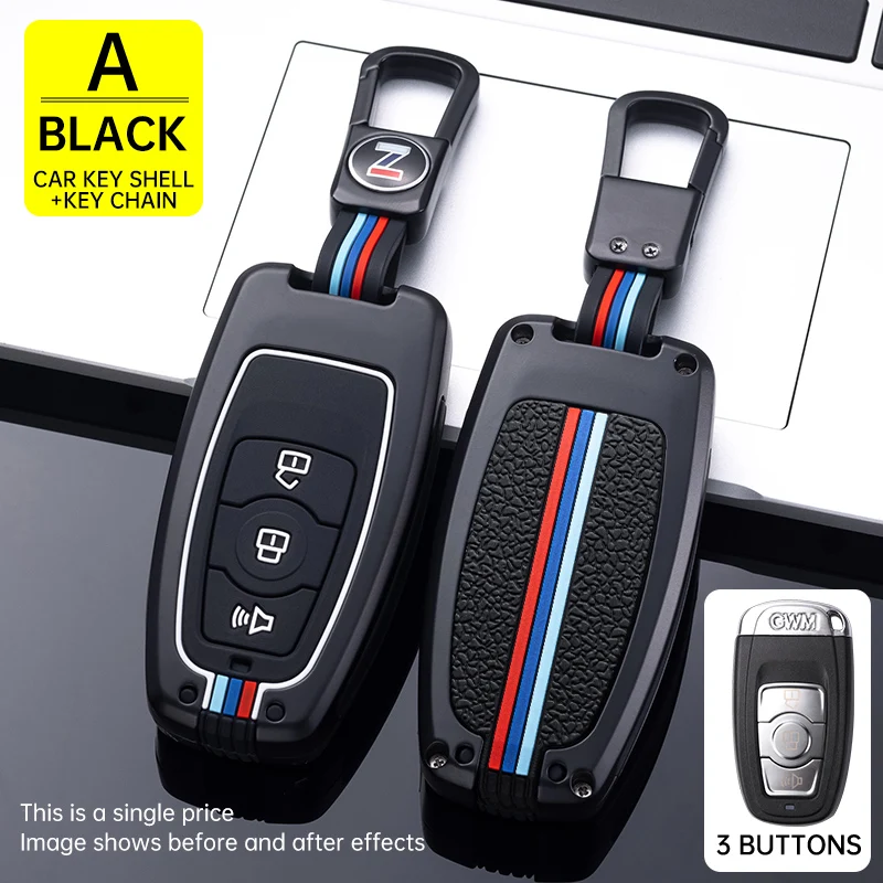 

ALLOY Silicone car key cover case holder bag shell FOB For Great Wall Haval H9 H6 F7 F7X Jolion H2 2020 2021 2022