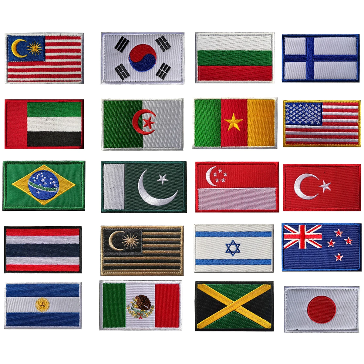 

Land Vlag Patch Strepen Geborduurd Rusland Uk Frankrijk Eu Nederland Vlag Tactische Militaire Patches Leger