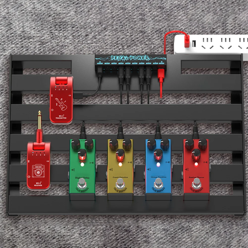 Guitar Pedal Power Supply 8 Isolated DC Output 9V 300mA/100mA Pedalboard Short Circuit Overcurrent Protection guitar pedal power supply