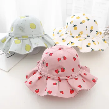 Baby Girls Cotton Sun Bucket Hat 1