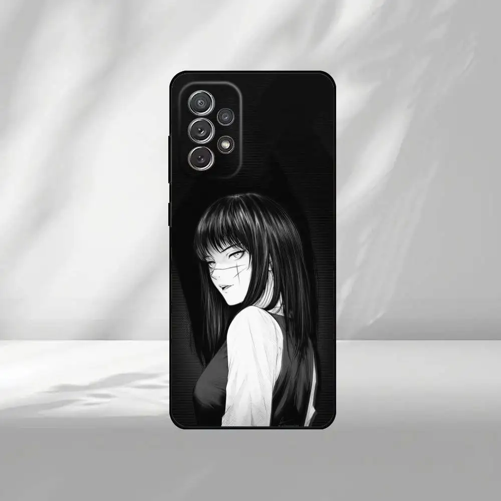 Anime Chainsaw Character Soft Black Phone Case