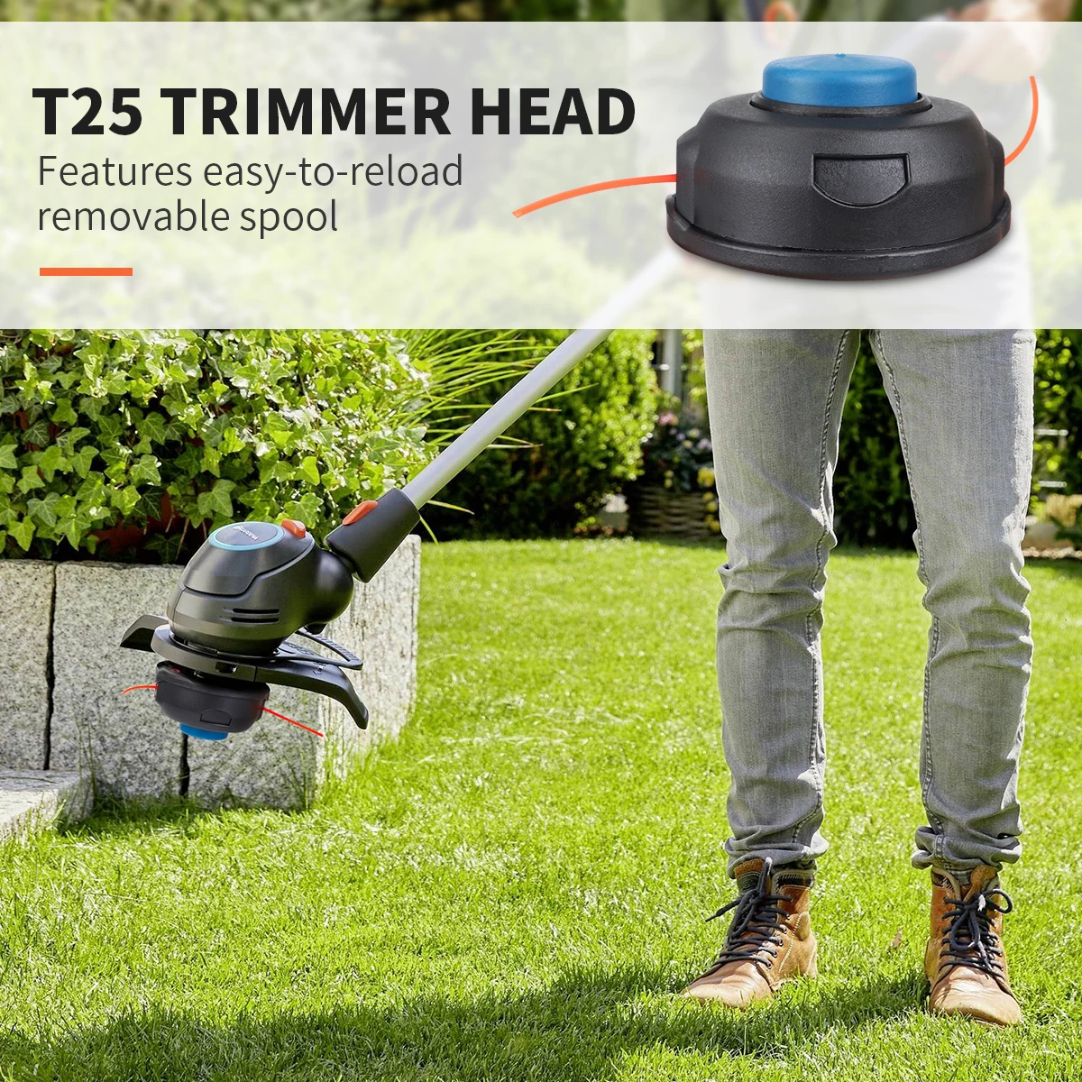 25/T35 Grass Trimmer Head With Nylon Line For Husqvarna Lawn Mower String Trimmer Brush Cutter To Lock The Trimmer Line