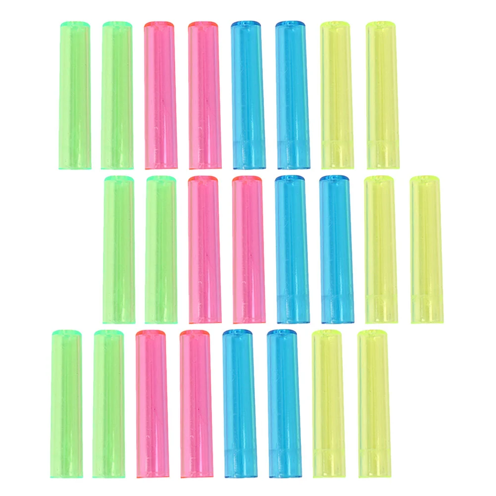230 Pcs Portable Pencil Case Child Office Accessories Cap Plastic Tip Protector Cover 8 pcs kids trampoline tube cover pole supply replaceable rod caps plastic replacement protector child