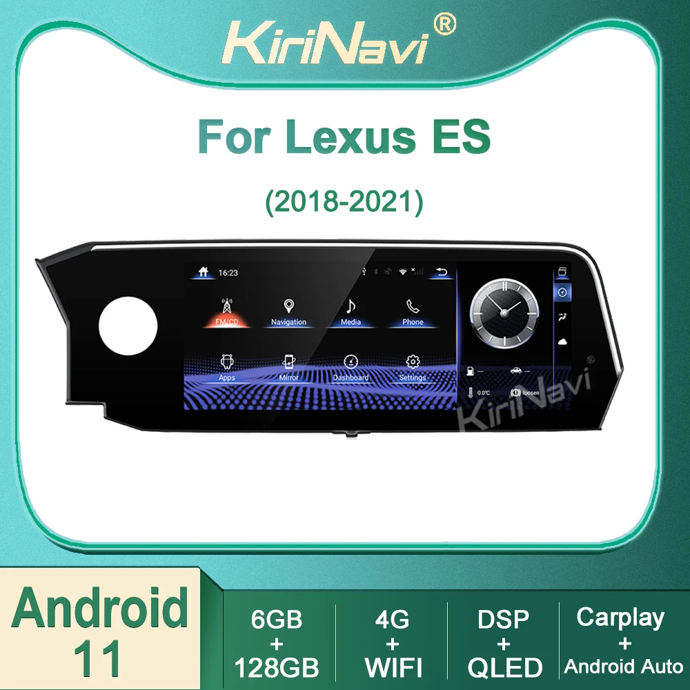 

Автомагнитола Kirinavi для Lexus ES ES250, ES300, ES300h, ES350, 2018-2021, Android 11, GPS-навигация, автомобильное радио, DVD, мультимедийный видеоплеер, 4G