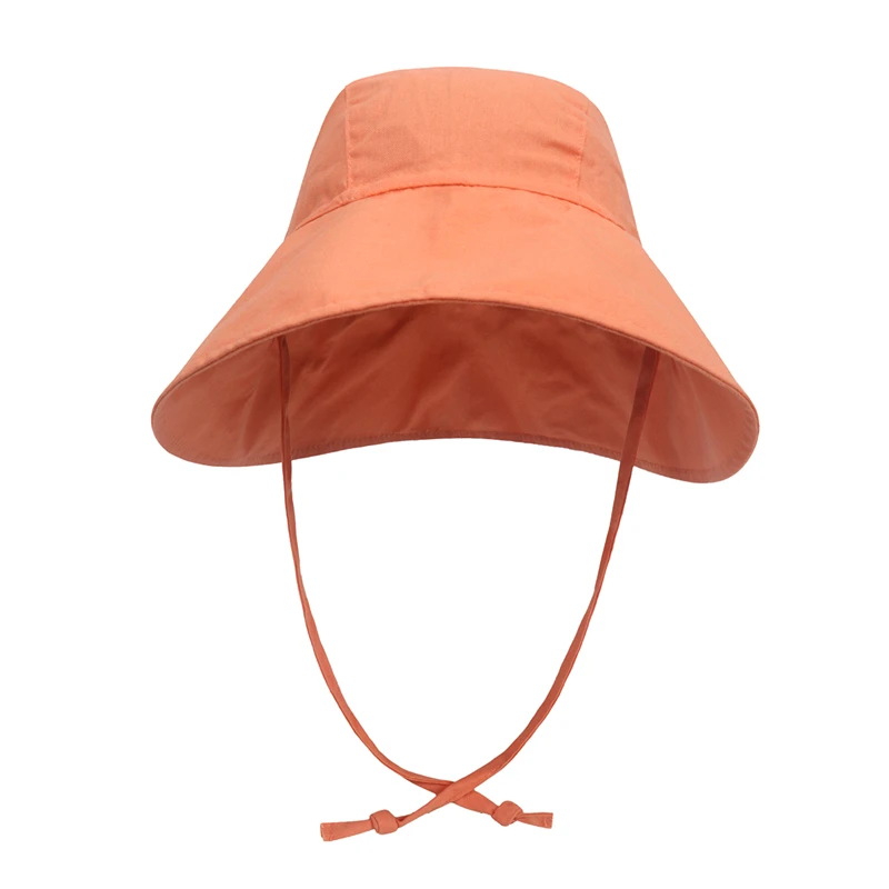 Silicone Anti-lost Chain Strap Adjustable  Baby SunHat Summer Boys Girls Bucket Hat Kids Cotton UV Travel Hats Child Big Brim Outdoor Beach Caps Fashion Casual Panama Cap baby accessories clipart