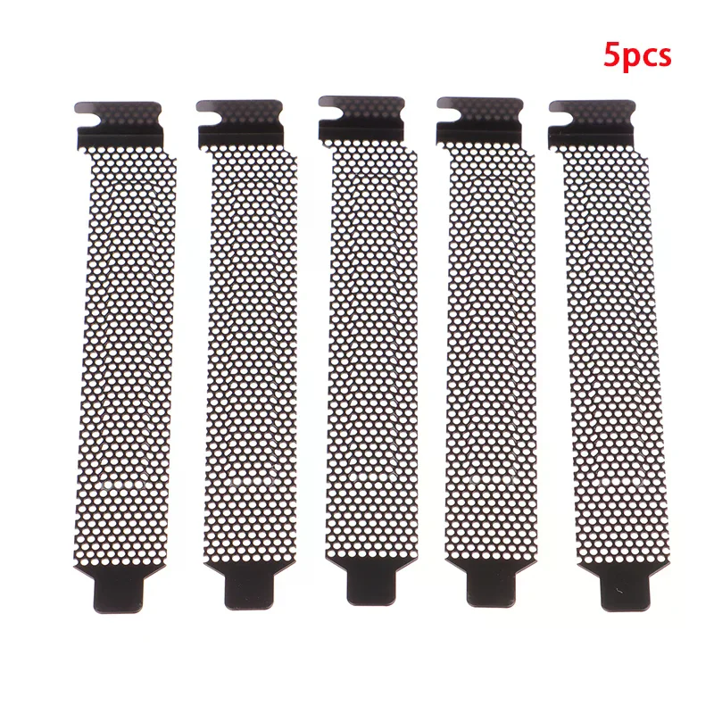5Pcs PCI 슬롯 커버 먼지 필터 블랭킹 보드 냉각 팬 먼지 필터 환기 PC 컴퓨터 케이스 액세서리