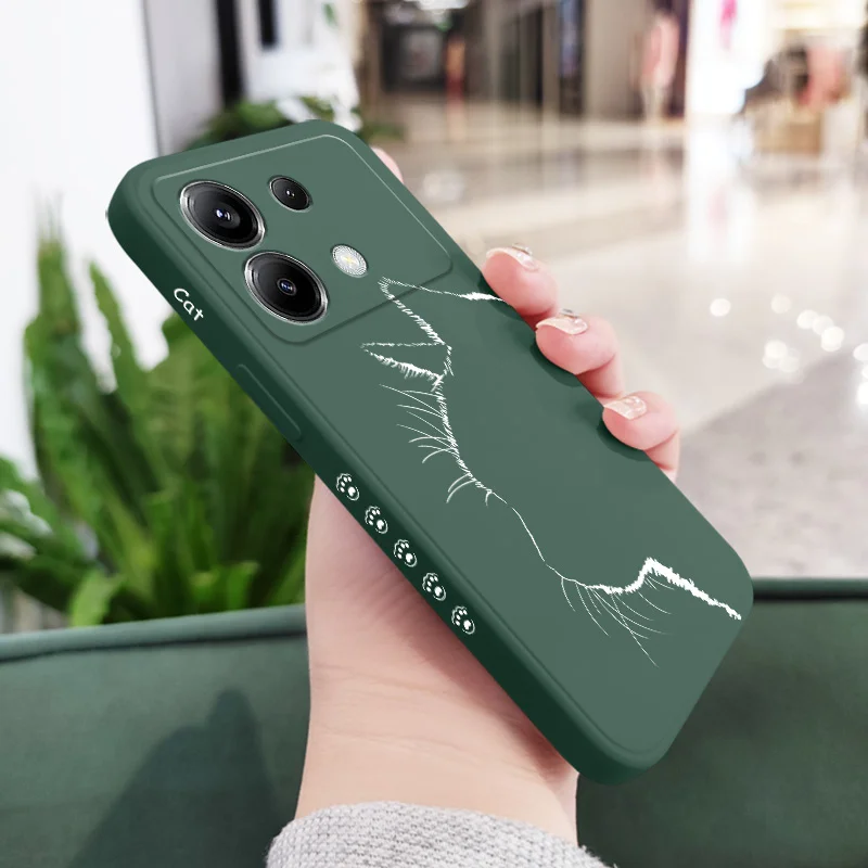 Adorable Feline Silicone Phone Case Cover