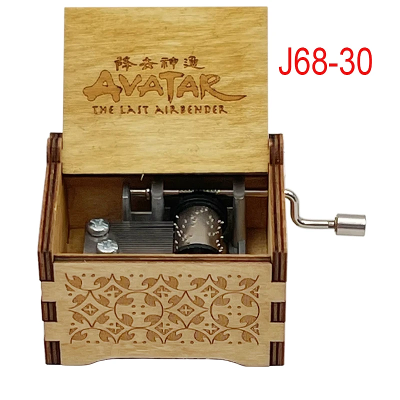 Music Box Wooden Carved 18 note Music Boxes Gifts for Anime Fans Girlfriend Boyfriend Christmas New Year Birthday