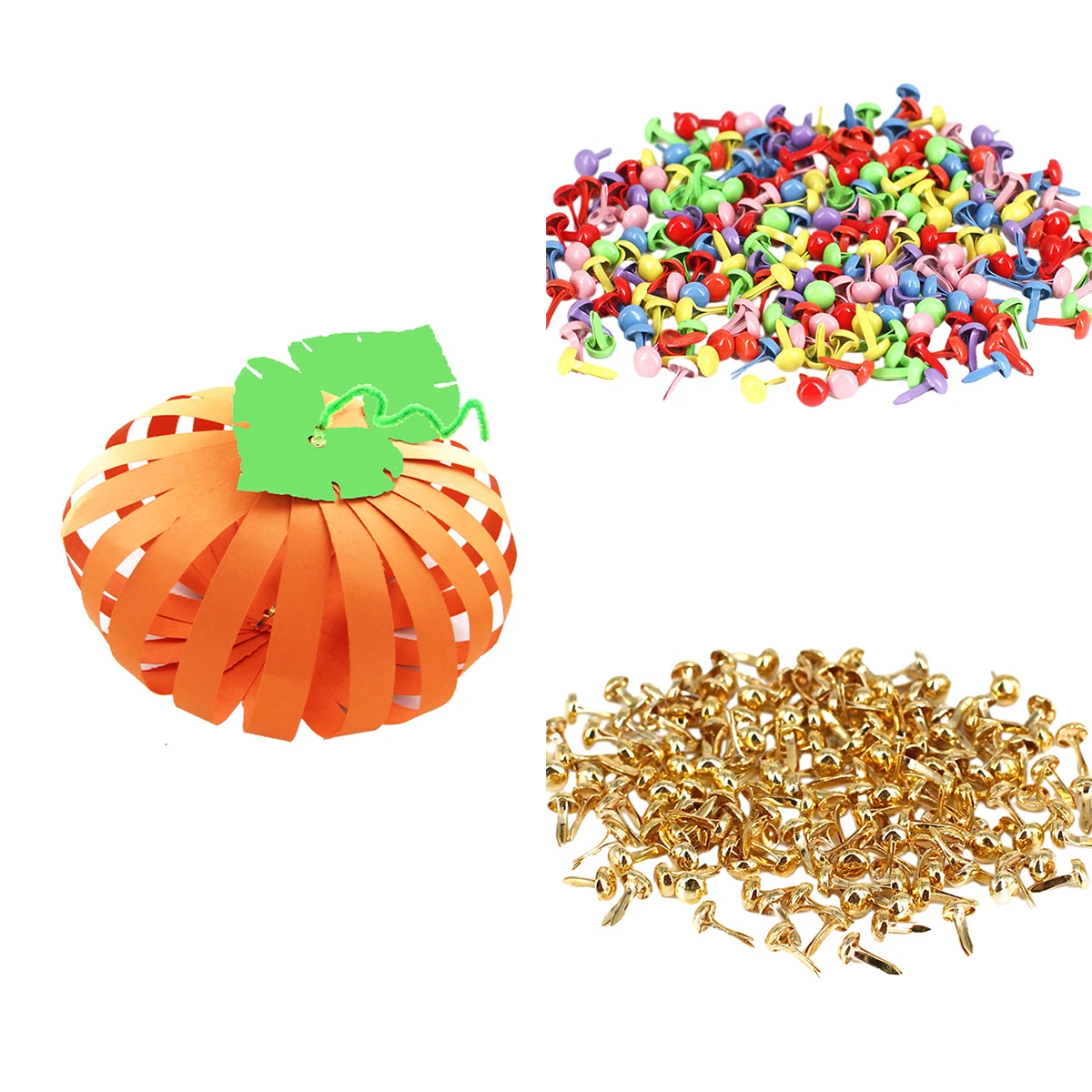Mix Pattern Round Metal Brads 100Pcs/Bag DIY Scrapbooking Crafts Accessories Home Decor Embellishment Fastener Supplies metal brads scrapbooking decoration