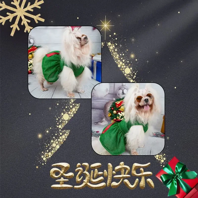 New Pet Dog Christmas Dress Dog Christmas Dress Gift Old Man Clothes