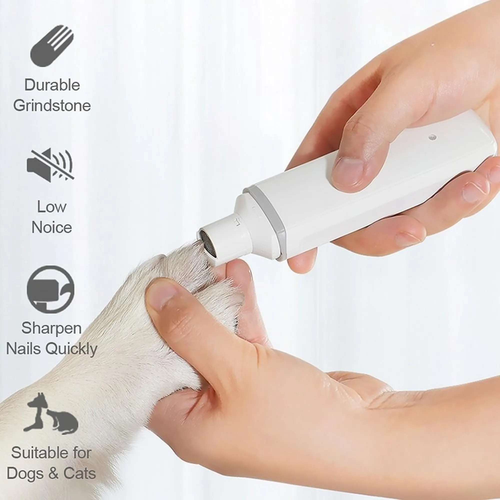 Youpin Pet Nail Clipper Cat Dog Electric Grinder Trimmer Rechargeable Polisher USB Electric Pet Grooming Tool Pawbby