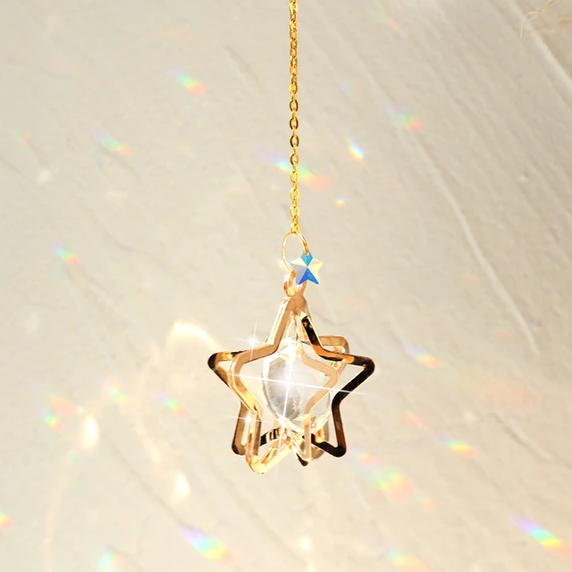 Sun Prizma Csillag Crystal Light Catcher Kertész Dekoráció Suncatcher Rainbow Outdoor Catchers Ablakkert Kristály Otthoni - Image 2