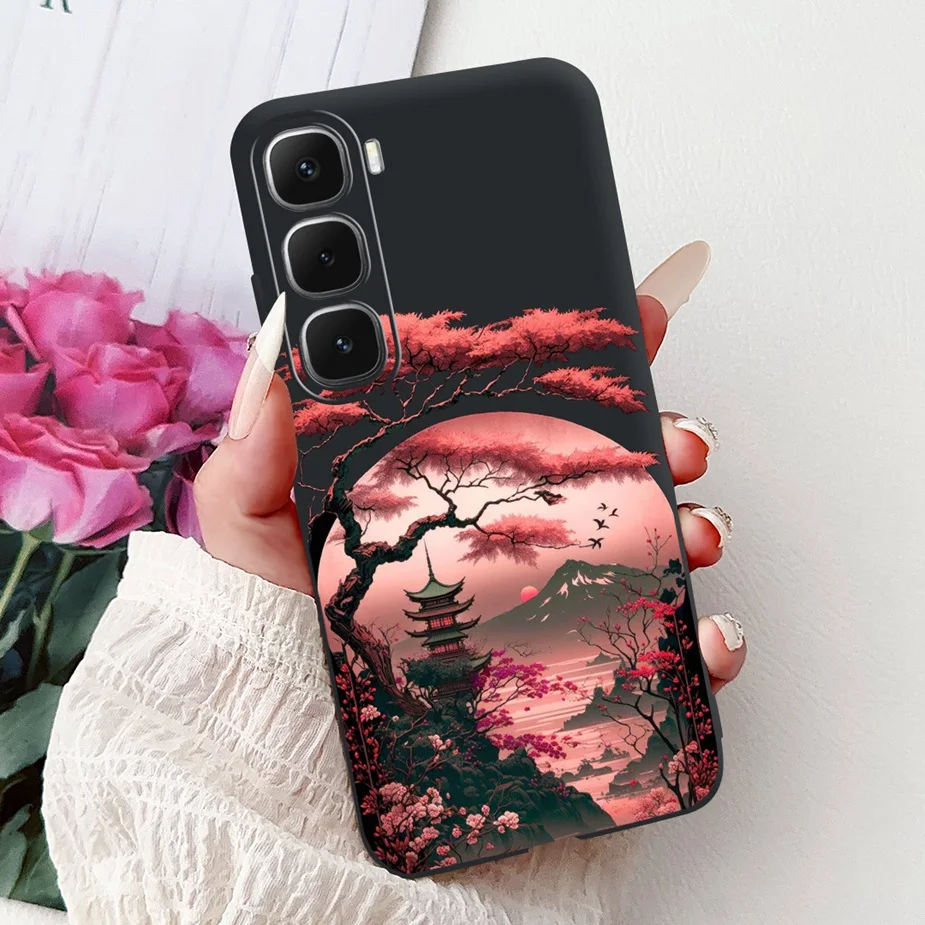 Cute Painted Soft Silicone Phone Case Cover for Infinix Hot 60 Series