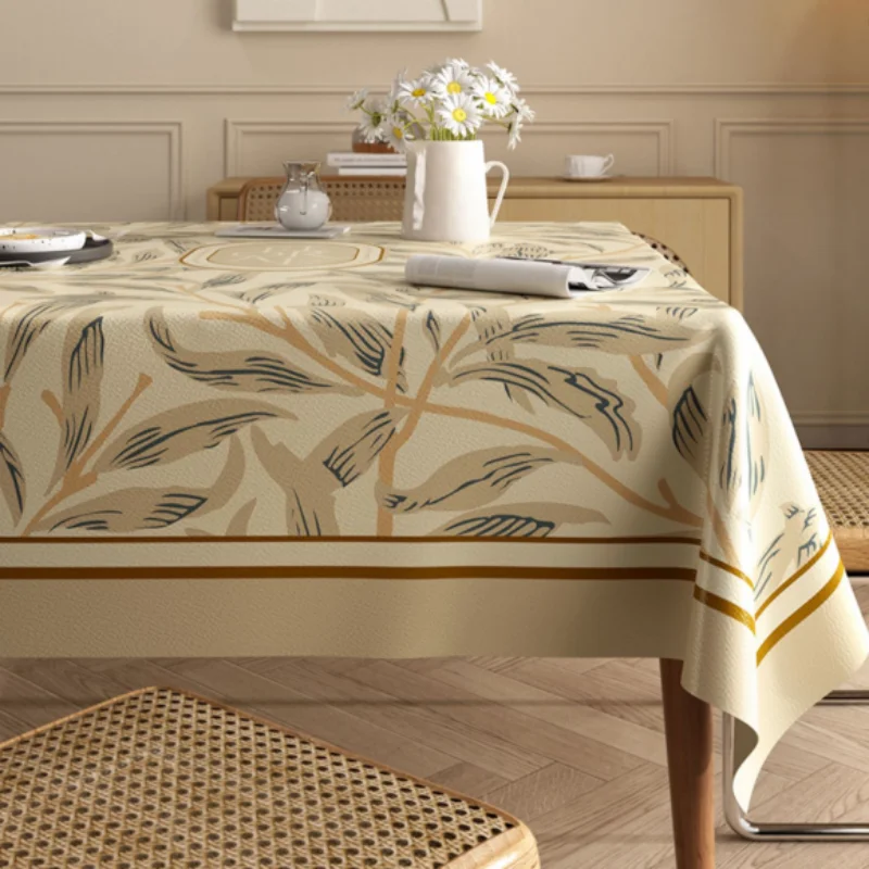 

Warm Cream Style Premium Square Rectangle Table Cloth Atmosphere Household