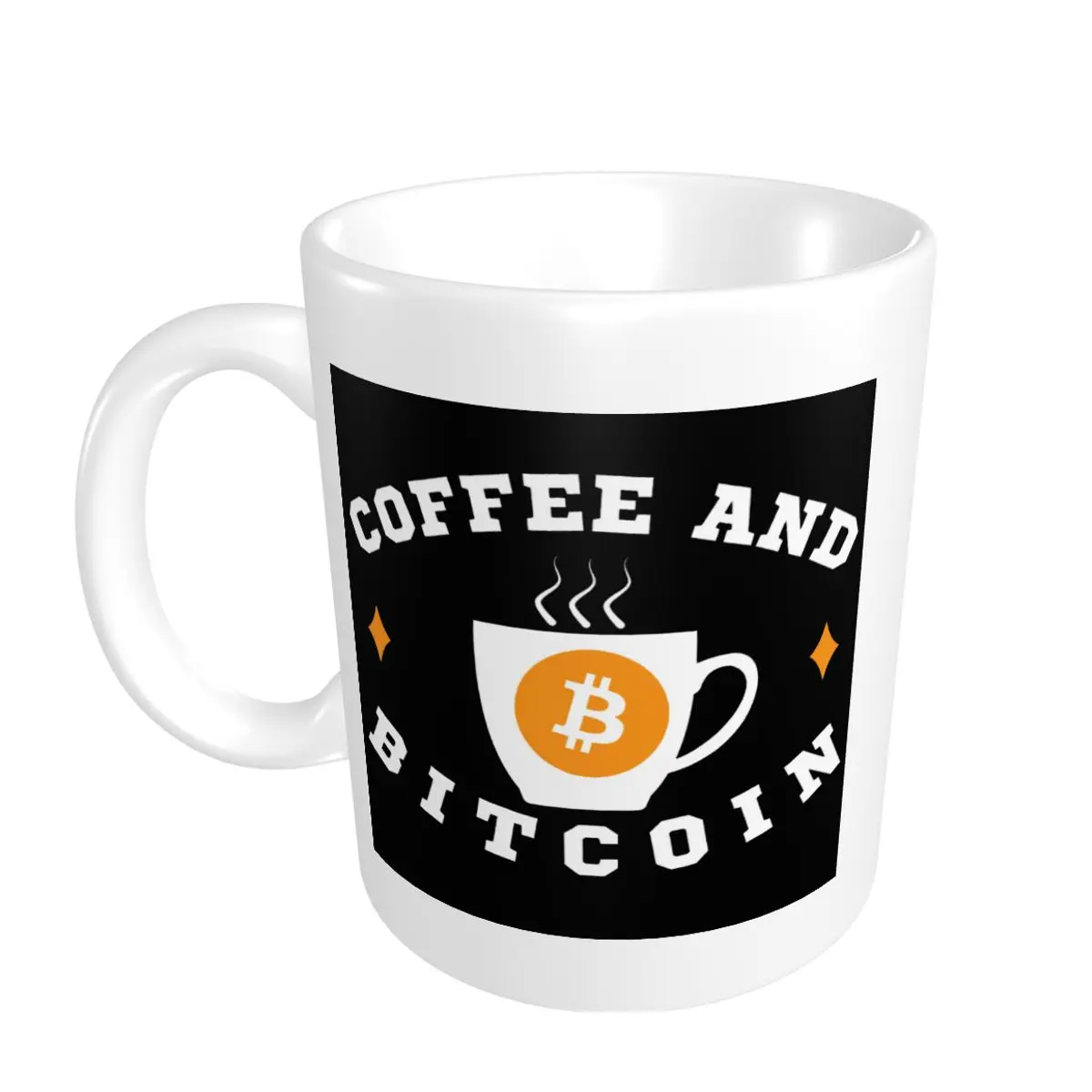 

Promo Cute Coffee And Bitcoin Racerback Tank Mugs Funny Novelty Bitcoin CUPS Print milk cups
