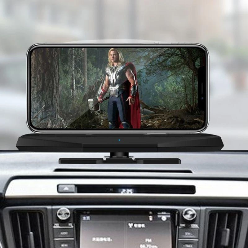 자동차 GPS 탐색 이미지 반사기 프로젝터 HUD 화면 디스플레이 홀더 마운트 폰 스탠드 브래킷 자동 흡착 Q81E
